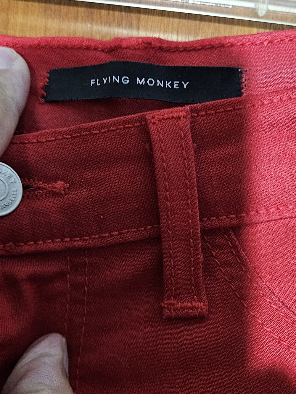 Flying Monkey Bright Red High-Rise Women’s Jeans